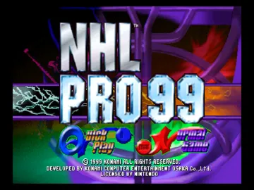 NHL Pro 99 (Europe) screen shot title